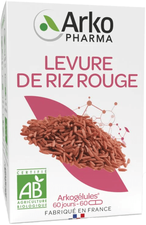 ARKOGELULES Levure de riz rouge Bio Gélules Flacon de 60