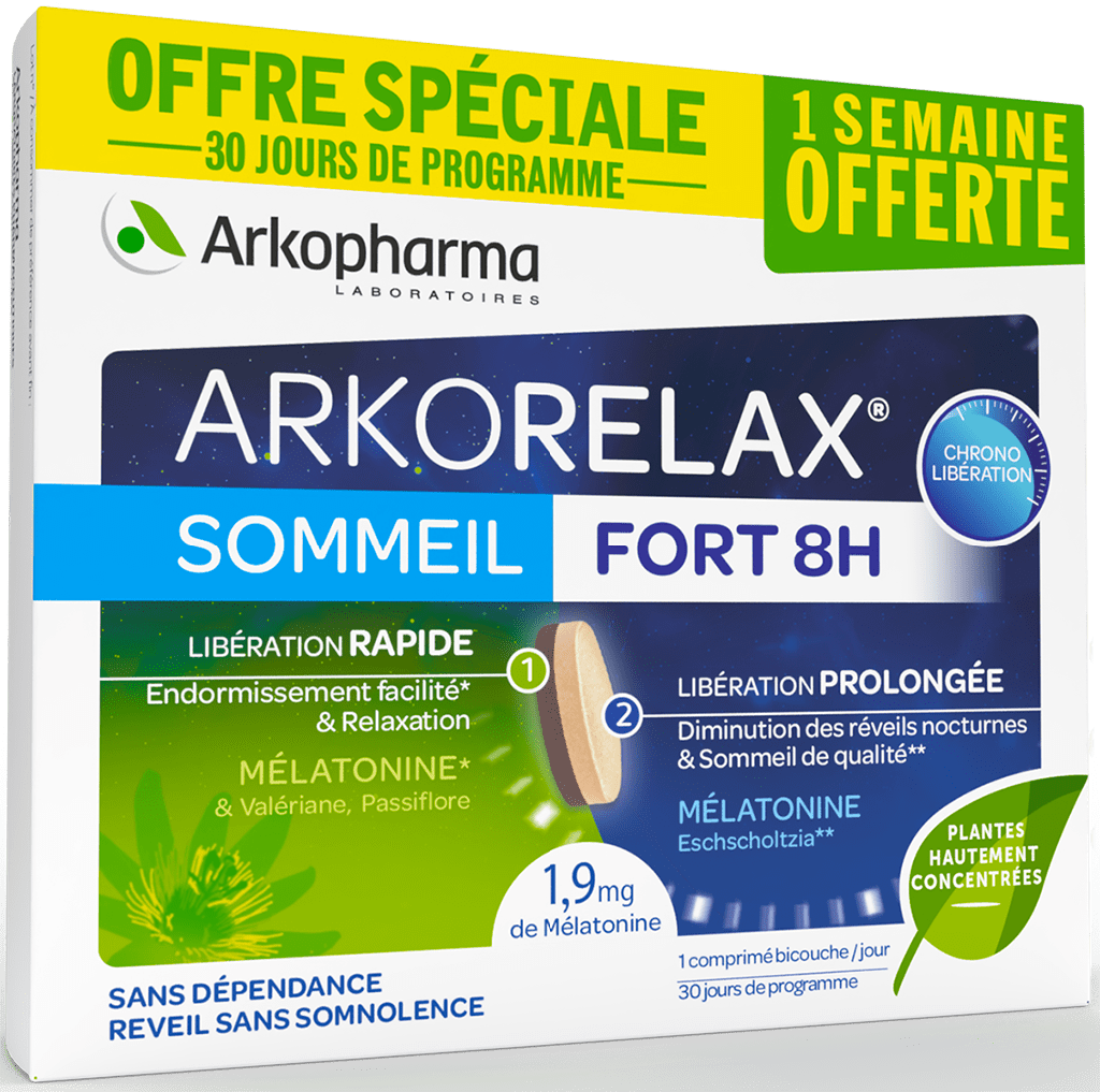 ARKORELAX SOMMEIL FORT 8H Comprimés B/30