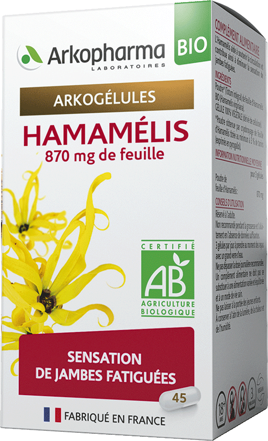 ARKOGELULES Hamamélis Bio Gélules Flacon de 45