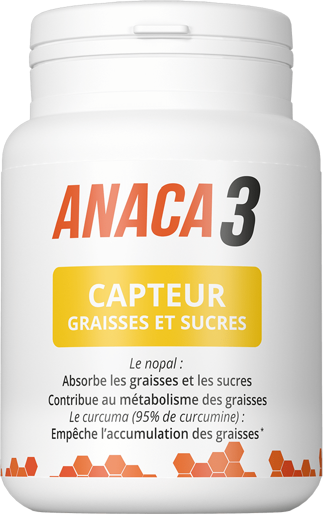 ANACA3 CAPTEUR GRAISSES ET SUCRES Gélules Pilulier/60