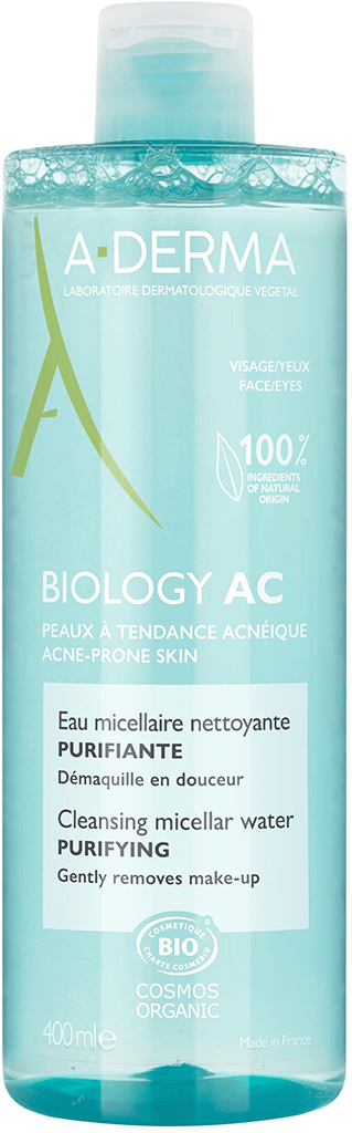 BIOLOGY AC ADERMA Eau micellaire nettoyante purifiante Flacon de 400ml